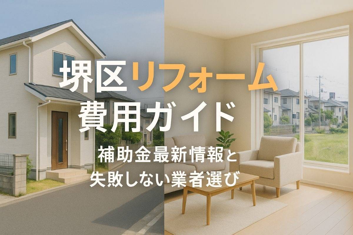大阪府堺市堺区でリフォームの費用相場や補助金最新情報と失敗しない業者選びガイド