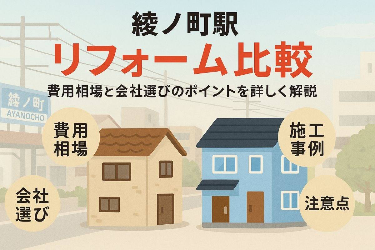 綾ノ町駅でリフォームの費用相場と会社選び徹底比較ガイド