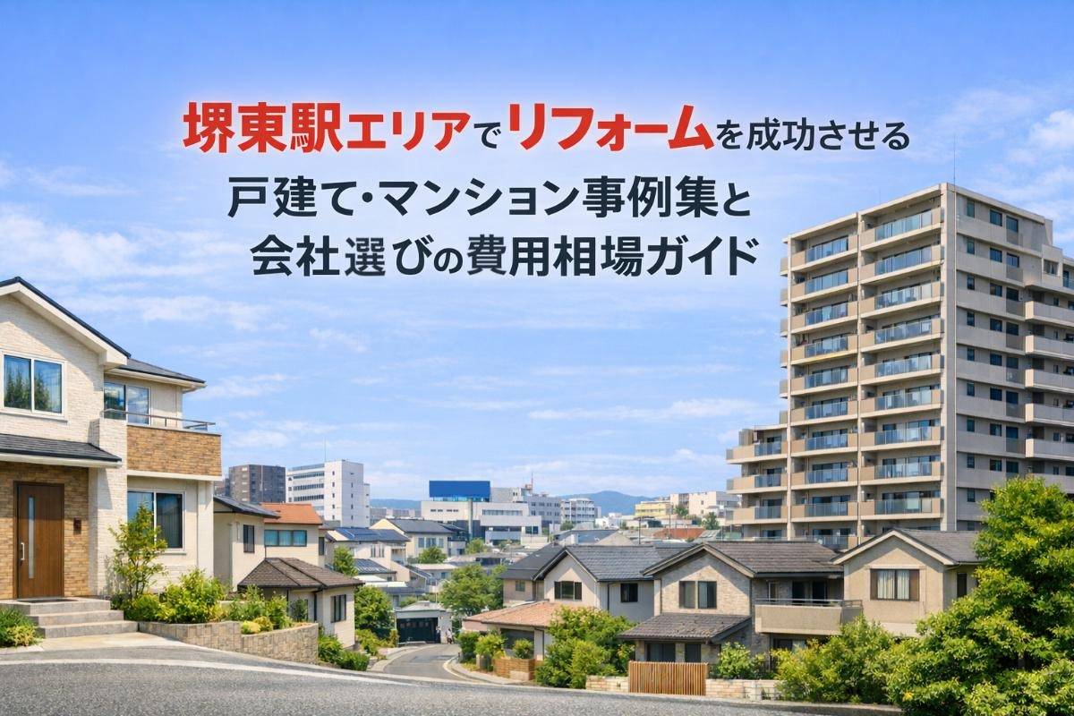 堺東駅エリアでリフォームを成功させる戸建て・マンション事例集と会社選びの費用相場ガイド